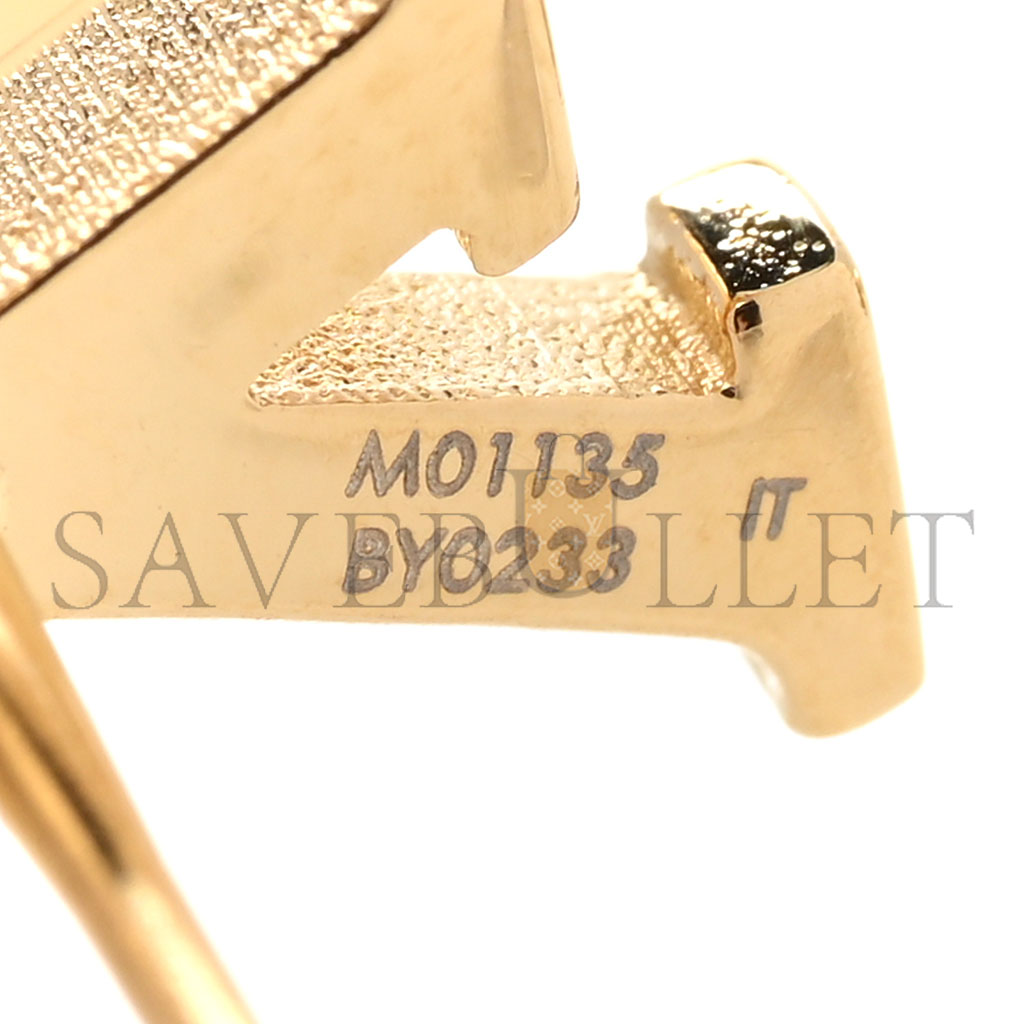 l**is V*t*n metal enamel lv iconic earrings m01135